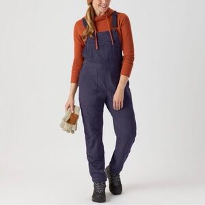 Duluth Trading Co Flexpedition Bib Overalls Navy Blue Extra Large XL women’s